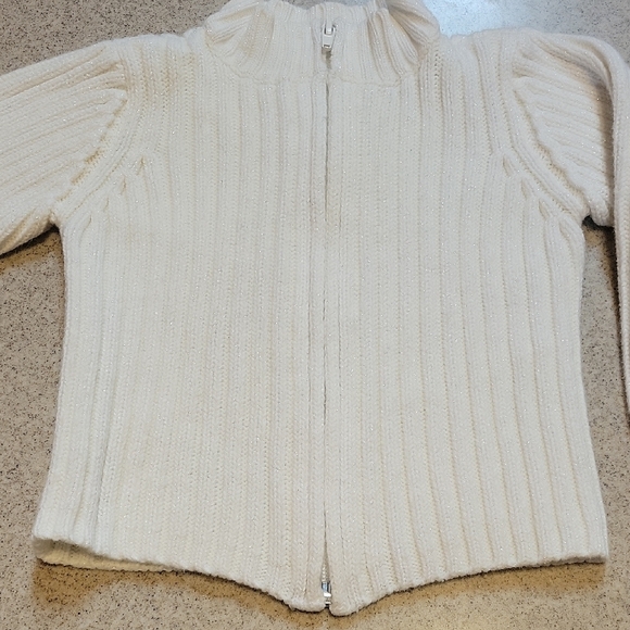 Old Navy Toddler White Knit Sweater Size 2T - Picture 4 of 6
